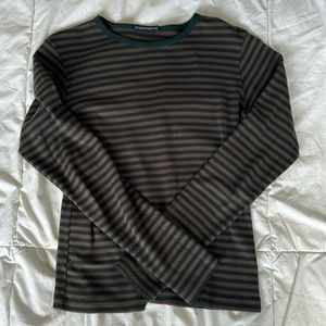Brandy Melville long sleeve striped tee 100% cotton